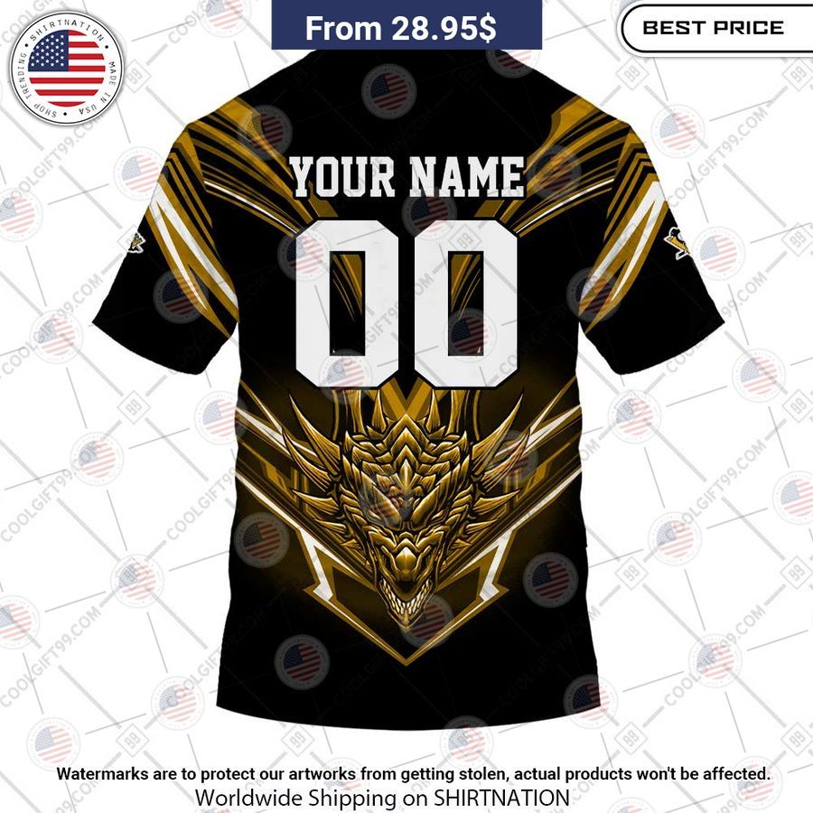 Pittsburgh Penguins Dragon Custom Shirt Have no words to explain your beauty