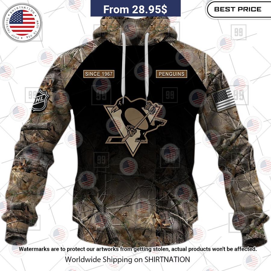 Pittsburgh Penguins Hunting Camo Custom Shirt Speechless