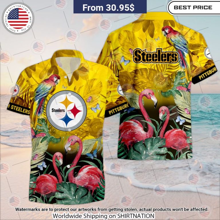 Pittsburgh Steelers Flamingo Hawaiian Shirt You look elegant man