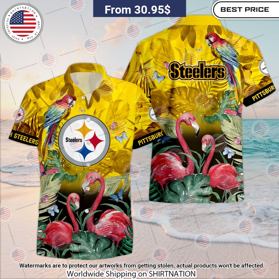 Pittsburgh Steelers Flamingo Hawaiian Shirt You look elegant man