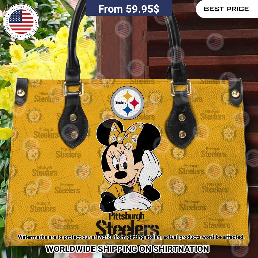 Pittsburgh Steelers Minnie Mouse Leather Handbag Best click of yours