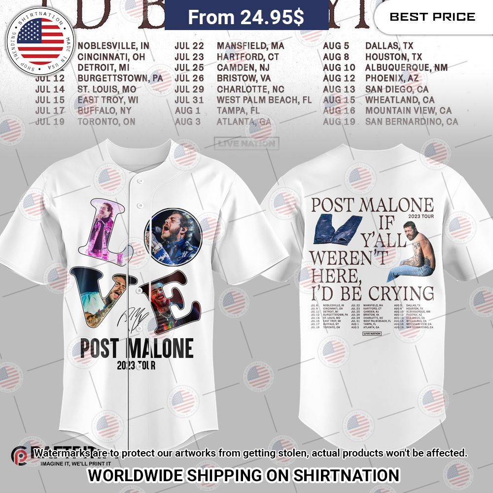 Post Malone Tour 2023 Shirt Rocking picture