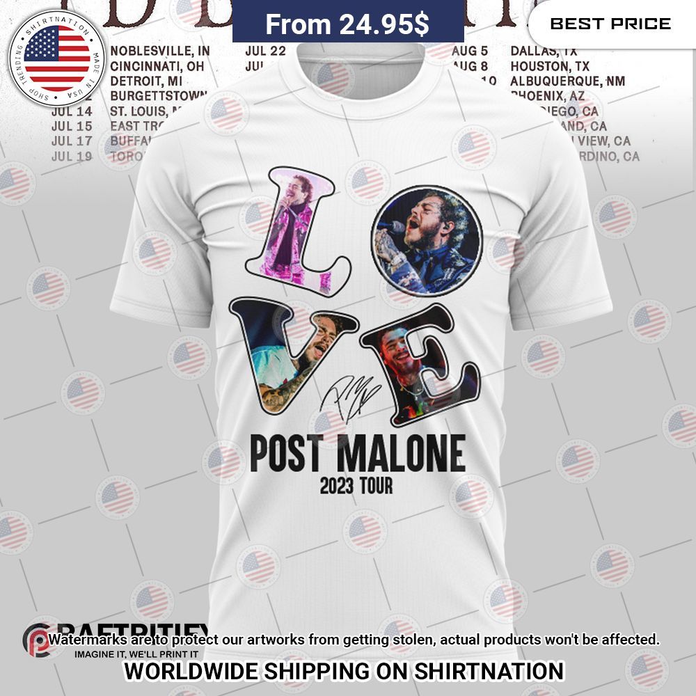 Post Malone Tour 2023 Shirt Is this your new friend?