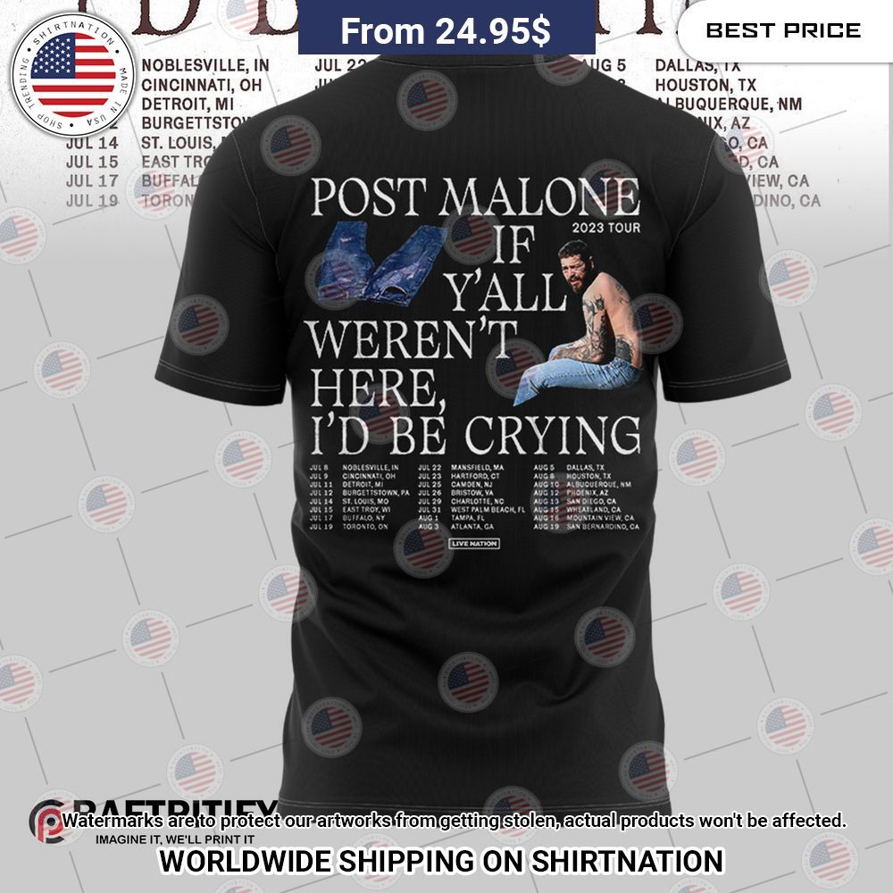 Post Malone Tour 2023 Shirt Cuteness overloaded