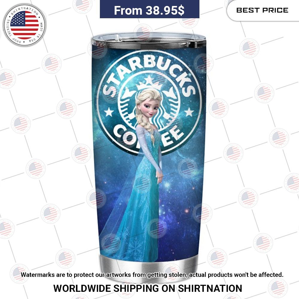Princess Elsa Starbucks Galaxy Tumbler Long time