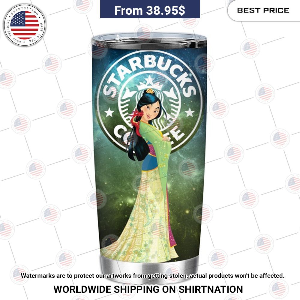 Princess Mulan Starbucks Galaxy Tumbler