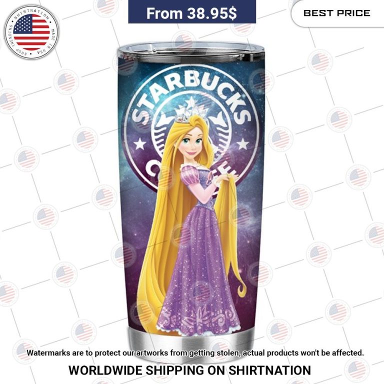 Princess Rapunzel Starbucks Galaxy Tumbler Unique and sober