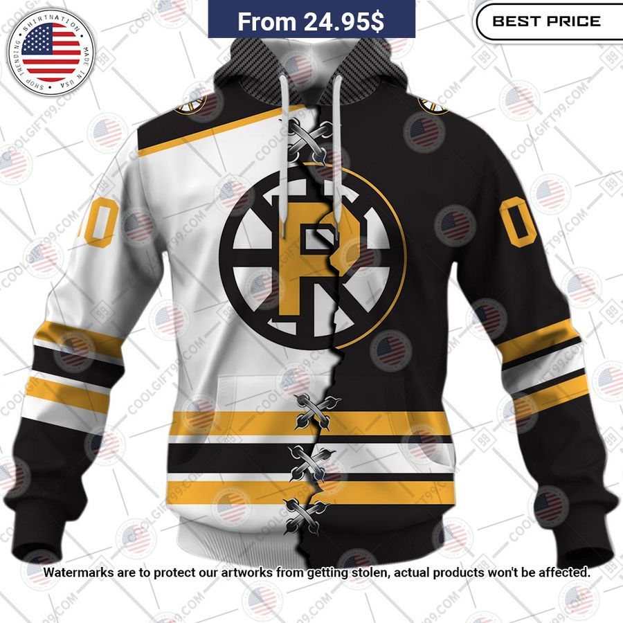 Providence Bruins Mix Jersey Custom Hoodie Oh my God you have put on so much!