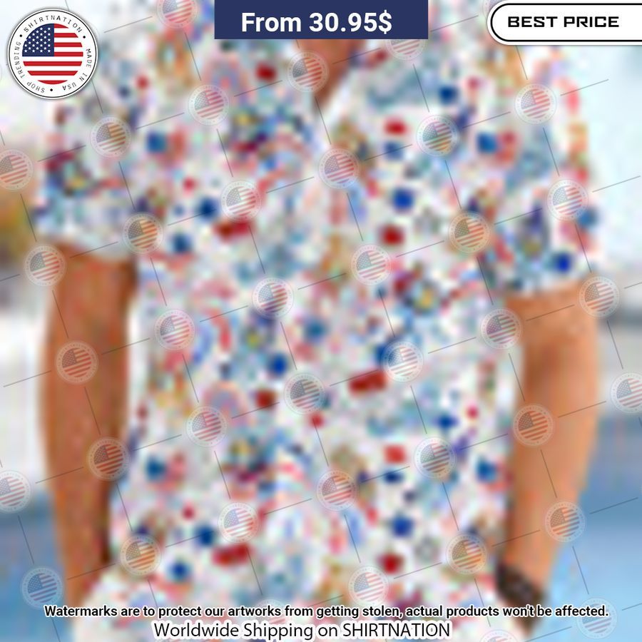 Red White And Bluey Hawaiian Shirt You tried editing this time?
