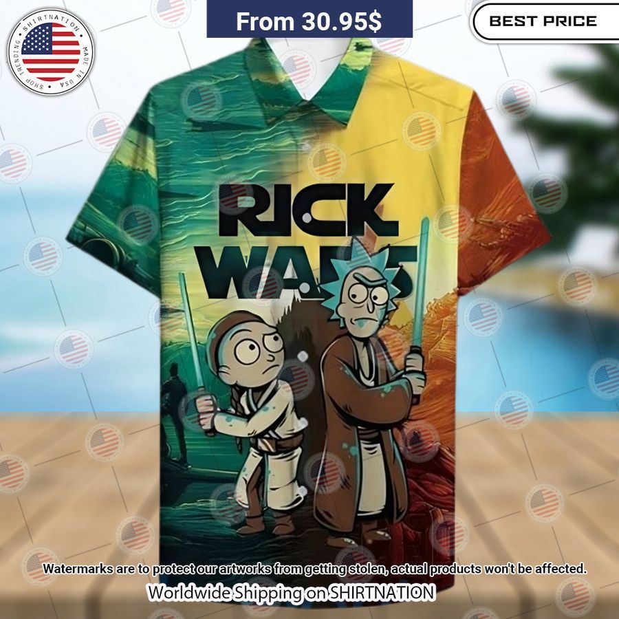 Rick And Morty Rick Wars Star Wars Hawaiian Shirt