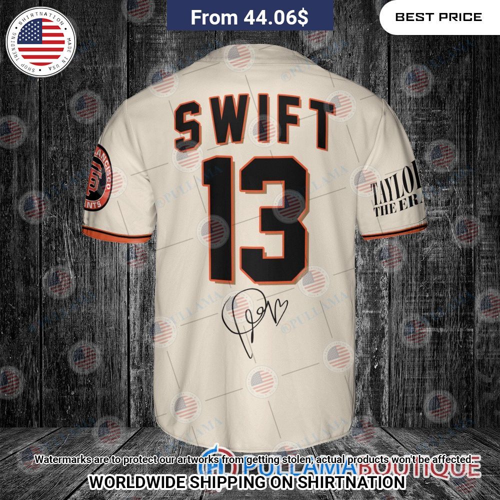 San Francisco Giants X Taylor Swift The Eras Tour Baseball Jersey Mesmerising
