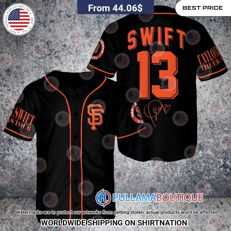 San Francisco Giants X Taylor Swift The Eras Tour Baseball Jersey Coolosm