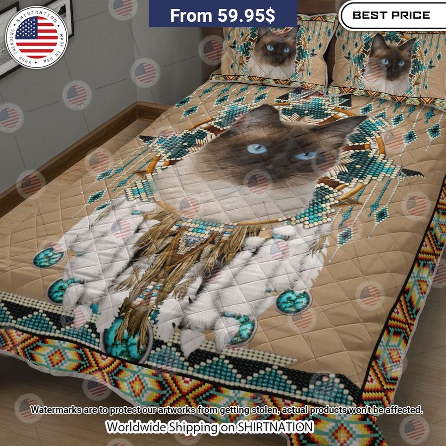 Siamese Cat Native American Dreamcatcher Bedding It is more than cute
