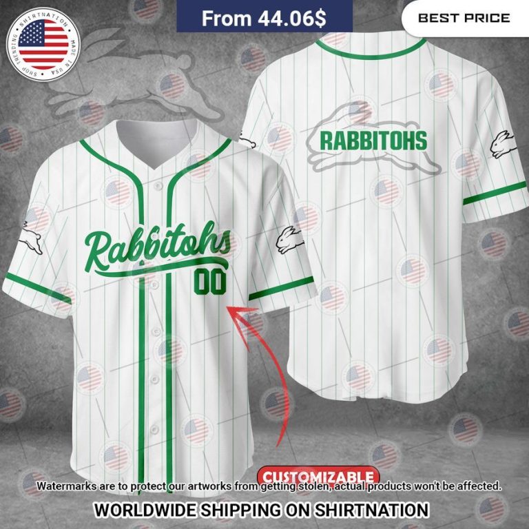 South Sydney Rabbitohs Custom Baseball Jersey Looking so nice