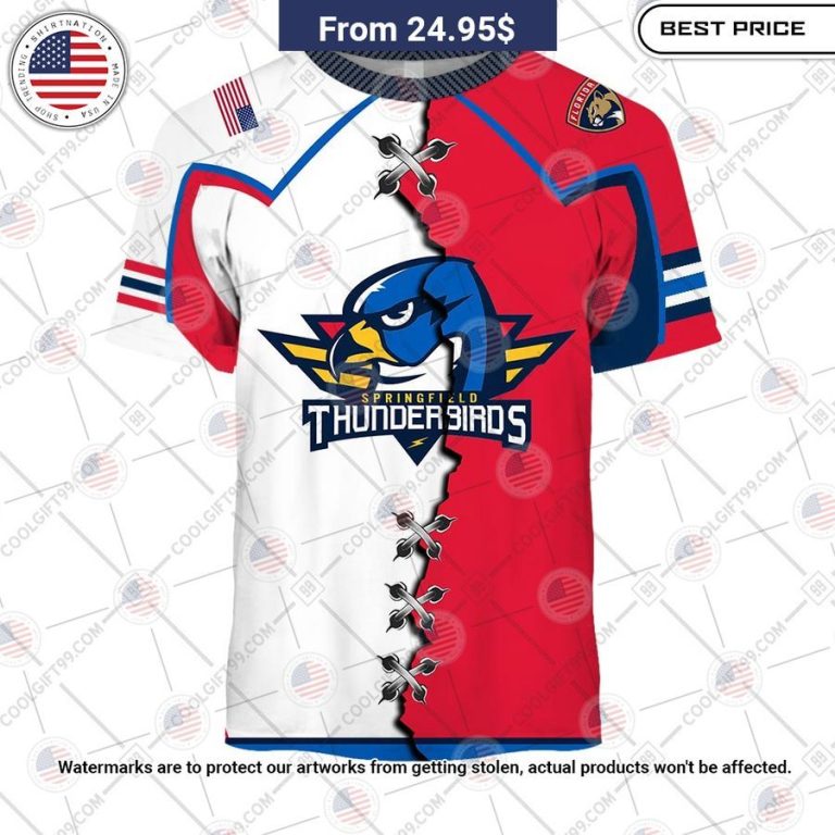 Springfield Thunderbirds Mix Jersey Custom Hoodie Wow, cute pie