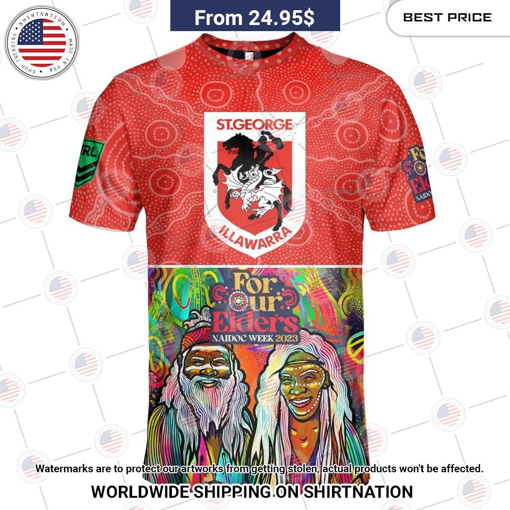 St. George Illawarra Dragons NAIDOC Week 2023 Custom Shirt Good one dear