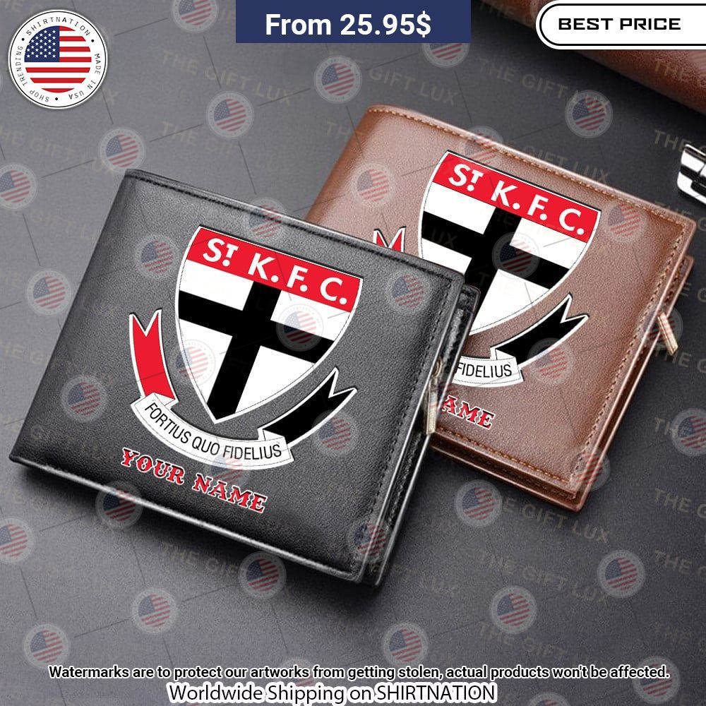 St Kilda Football Club Custom Leather Wallet Amazing Pic