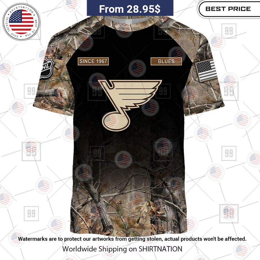 St. Louis Blues Camouflage Custom Hoodie Such a charming picture.