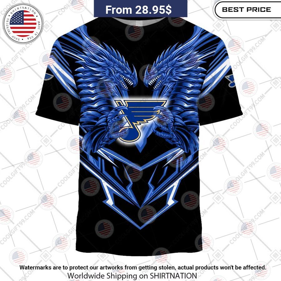St. Louis Blues Dragon Custom Shirt Natural and awesome