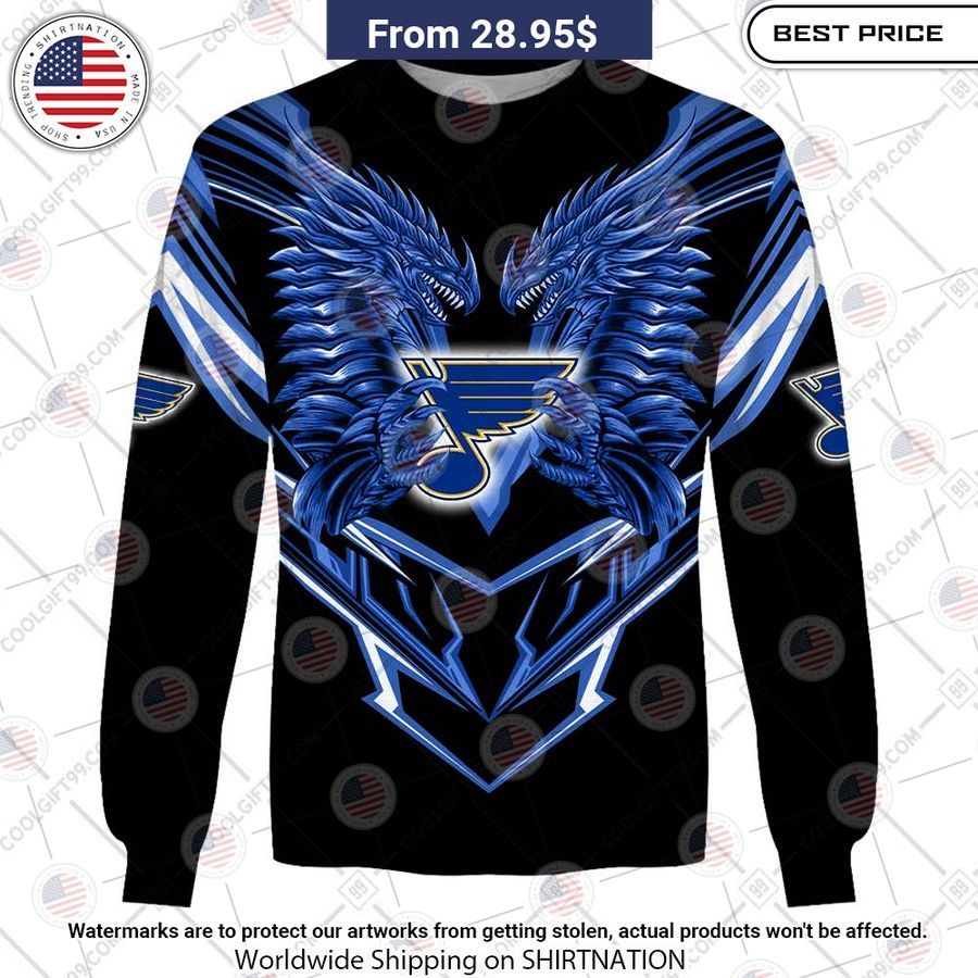 St. Louis Blues Dragon Custom Shirt Natural and awesome