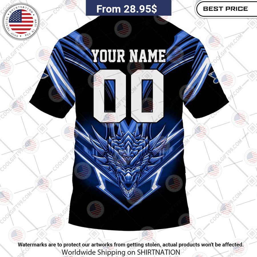 St. Louis Blues Dragon Custom Shirt Wow! What a picture you click
