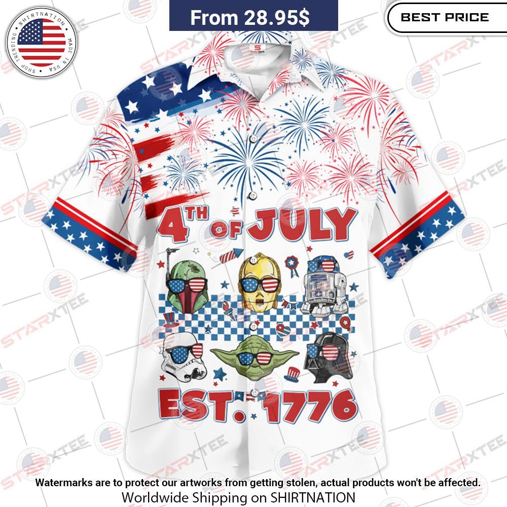 Star Wars 4th Of July Est. 1776 Hawaiian Shirt You guys complement each other