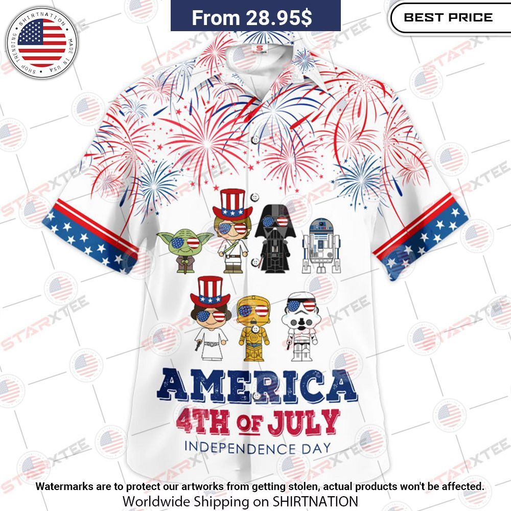 Star Wars America 4th Of July Independence Day Hawaiian Shirt Speechless