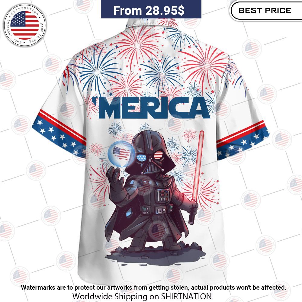 Star Wars Darth Vader Independence Day Hawaiian Shirt Sizzling