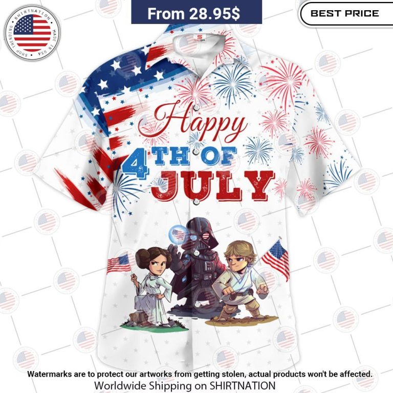 Star Wars Happy 4th Of July Hawaiian Shirt Trending picture dear