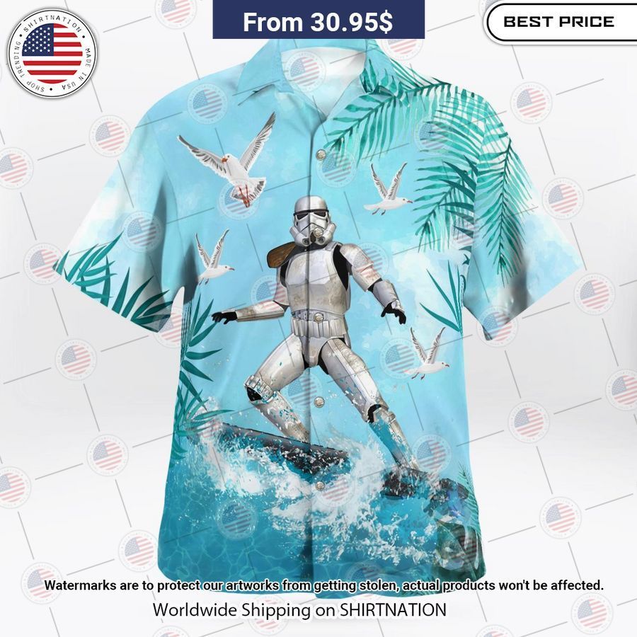 Star Wars Stormtrooper Surfing Hawaiian Shirt
