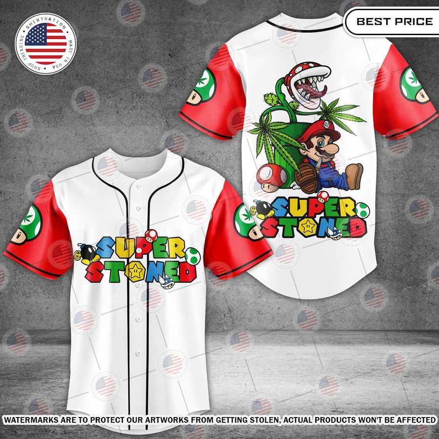 Super Stoned Mario Baseball Jersey Royal Pic of yours