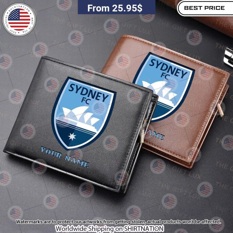 Sydney FC Custom Leather Wallet You look too weak