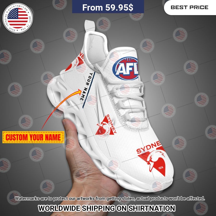 Sydney Swans Custom Max Soul Shoes Nice place and nice picture