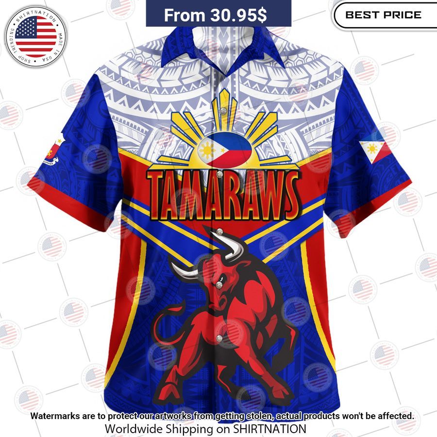 Tamaraws Mascot Philippines Filipinos Hawaiian Shirt Rocking picture
