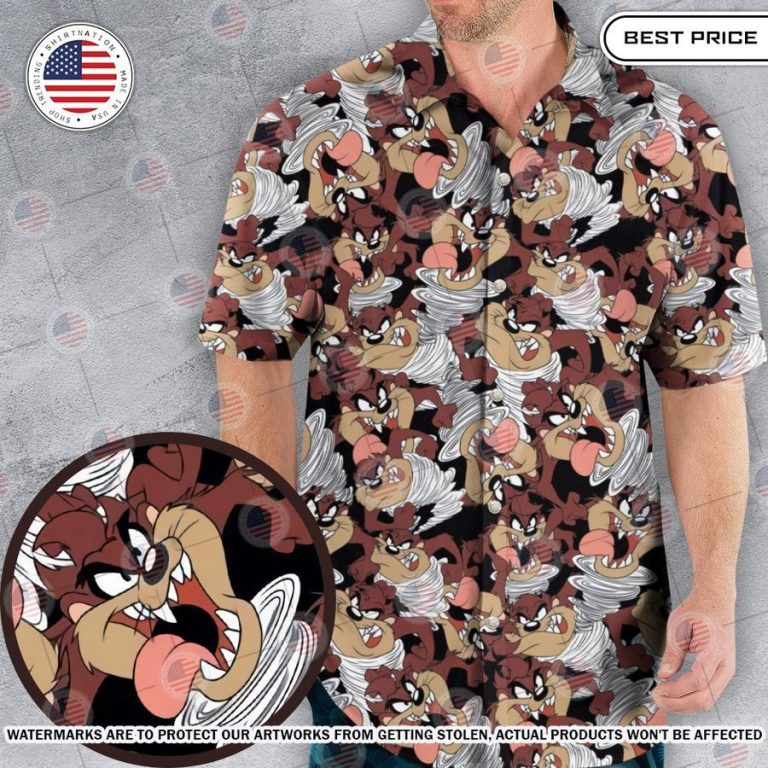 Tasmanian Devil Looney Tunes Hawaiian Shirt Stand easy bro