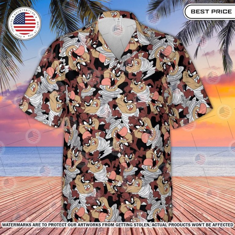 Tasmanian Devil Looney Tunes Hawaiian Shirt Elegant and sober Pic