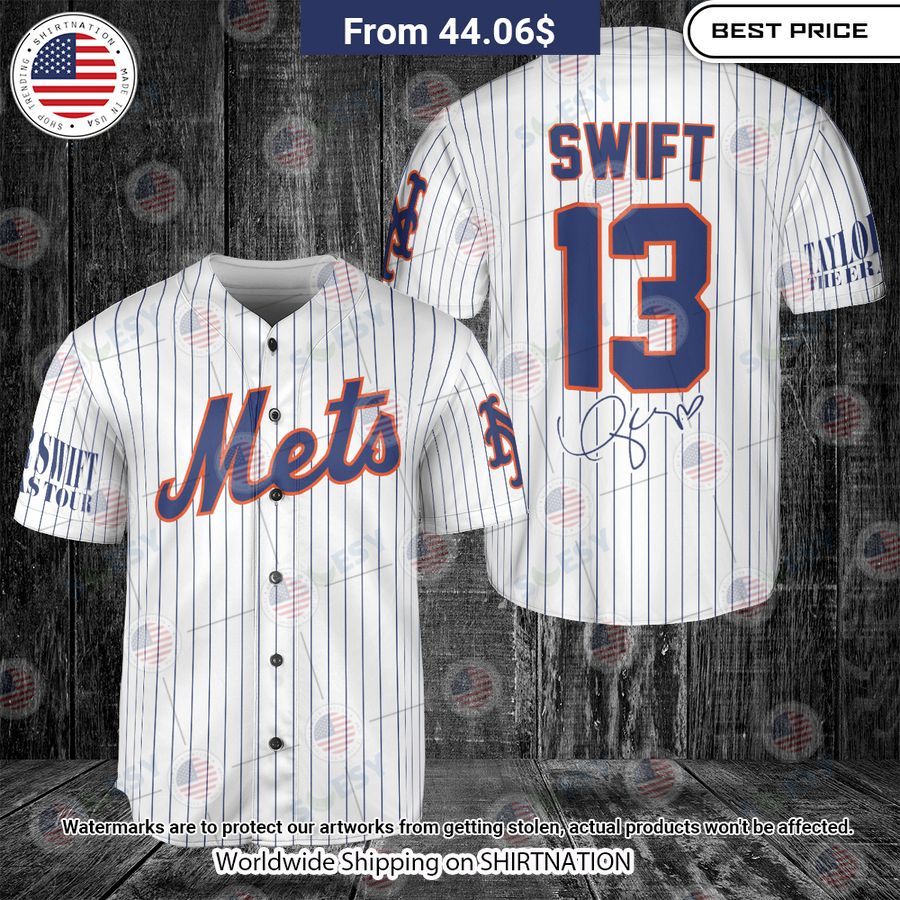 Taylor Swift 13 New York Mets Baseball Jersey Nice shot bro