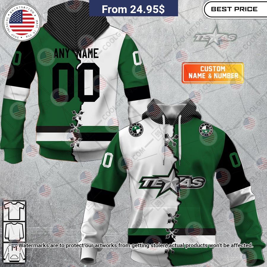 Texas Stars Mix Jersey Custom Hoodie You tried editing this time?