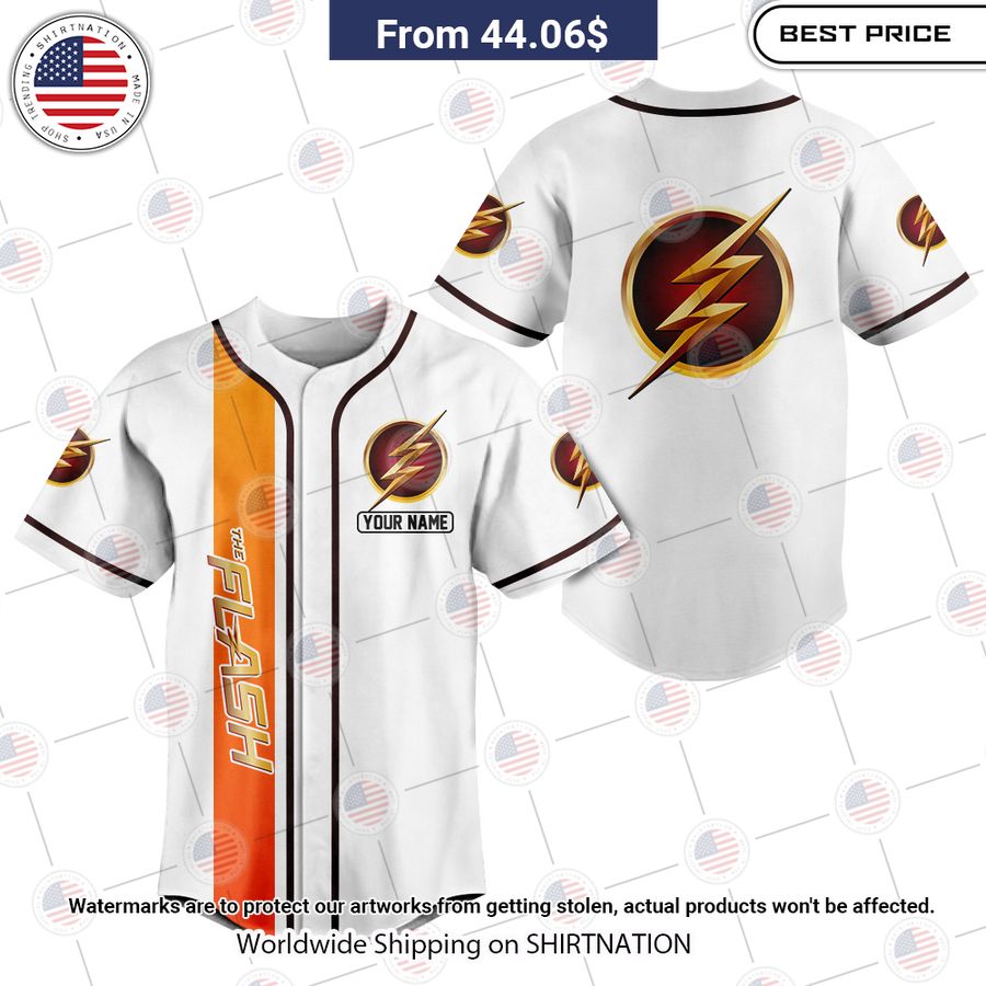 the flash custom baseball jersey 1 919