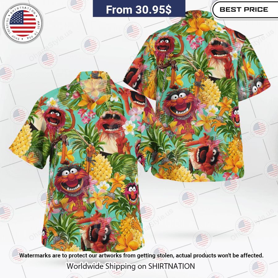 The Muppets Animal Tropical Hawaiian Shirt