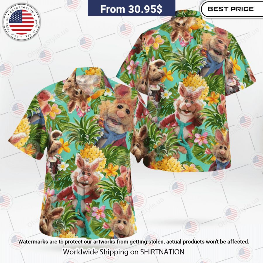 The Muppets Bean Bunny Tropical Hawaiian Shirt