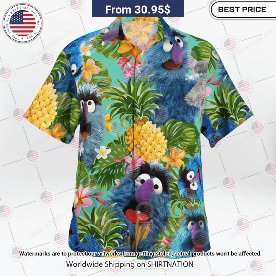 The Muppets Herry Monster Tropical Hawaiian Shirt