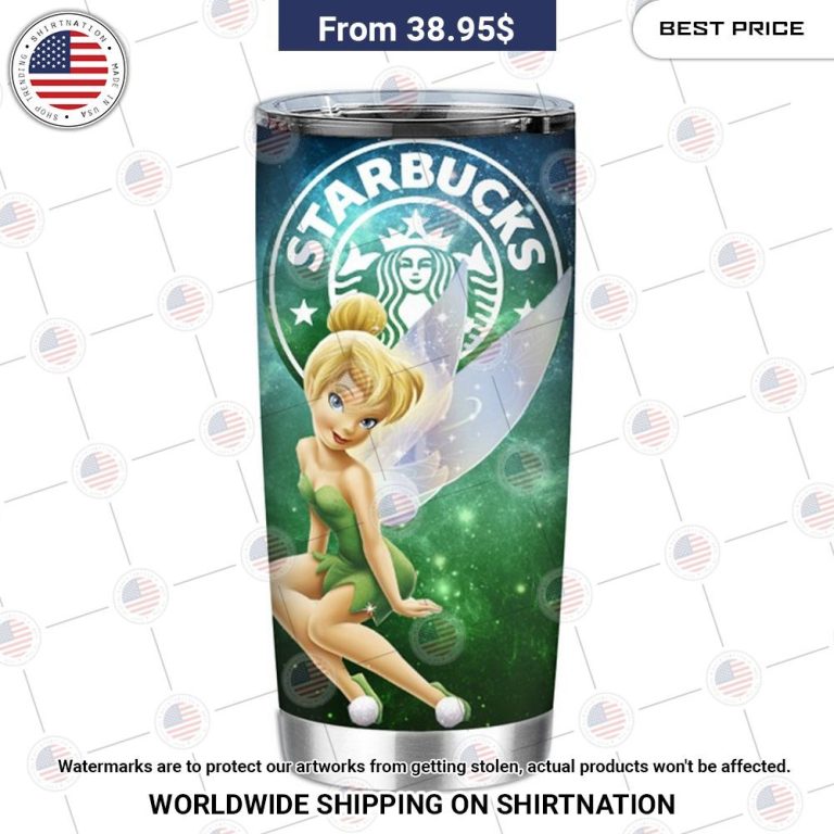 Tinker Bell Starbucks Galaxy Tinker Bell Tumbler You look elegant man