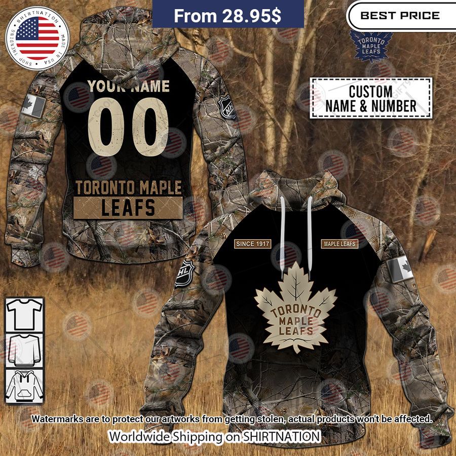 Toronto Maple Leafs Hunting Camouflage Custom Hoodie