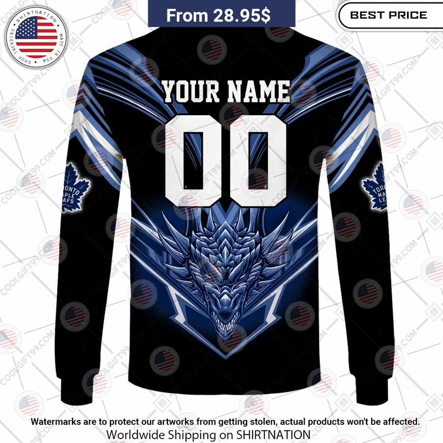 Toronto Maple Leafs Dragon Custom Shirt Generous look