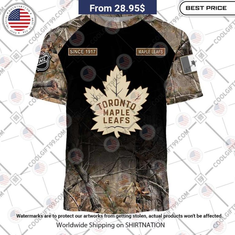 Toronto Maple Leafs Hunting Camo Custom Shirt Elegant and sober Pic