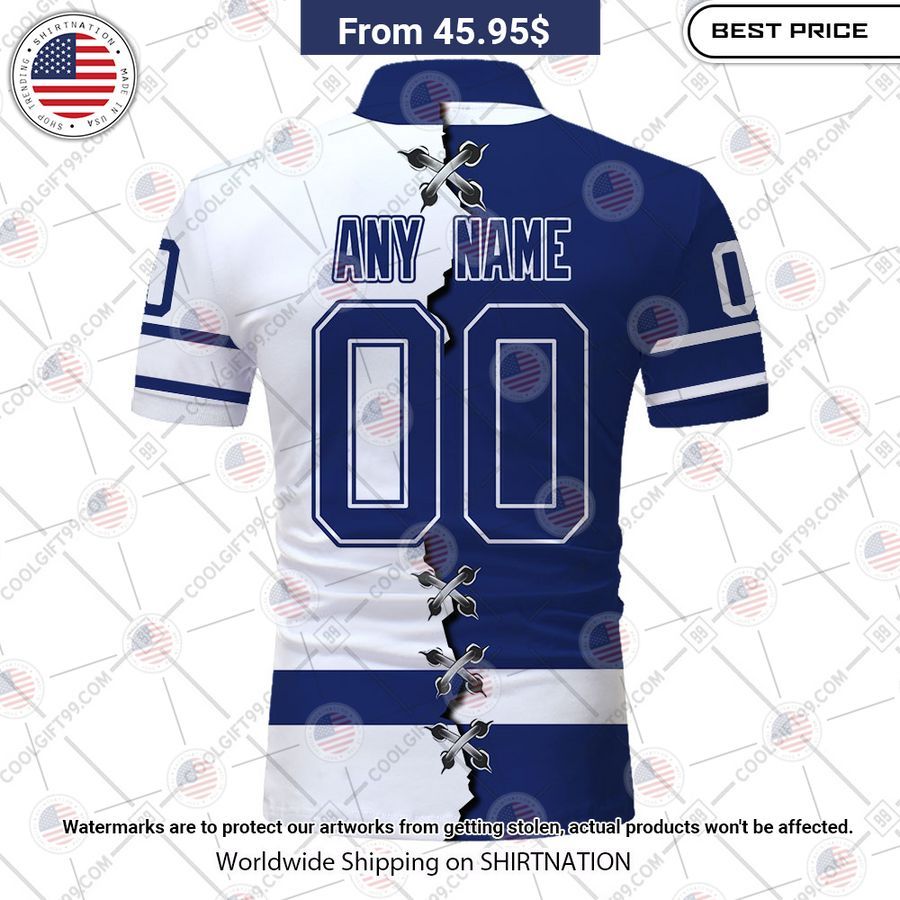 Toronto Maple Leafs Mix Jersey Style Custom Polo Unique and sober