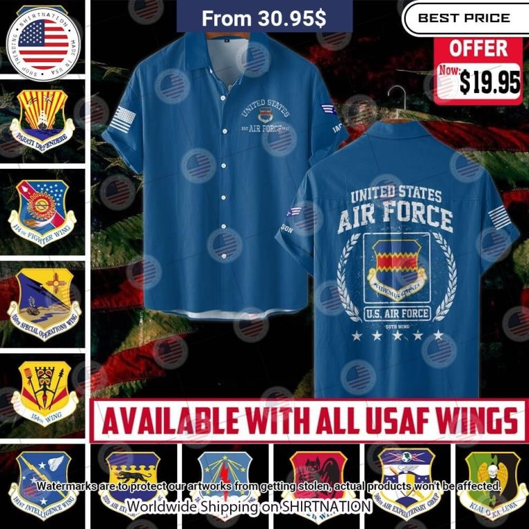 U.S. Air Force Hawaiian Shirt Nice photo dude