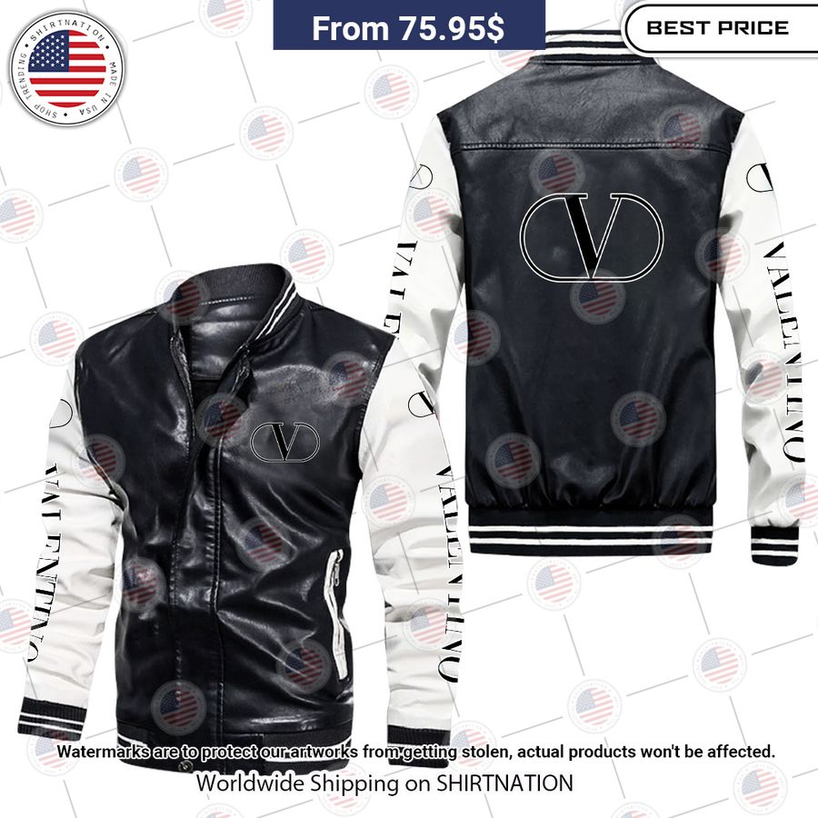 valentino leather bomber jacket 1 116