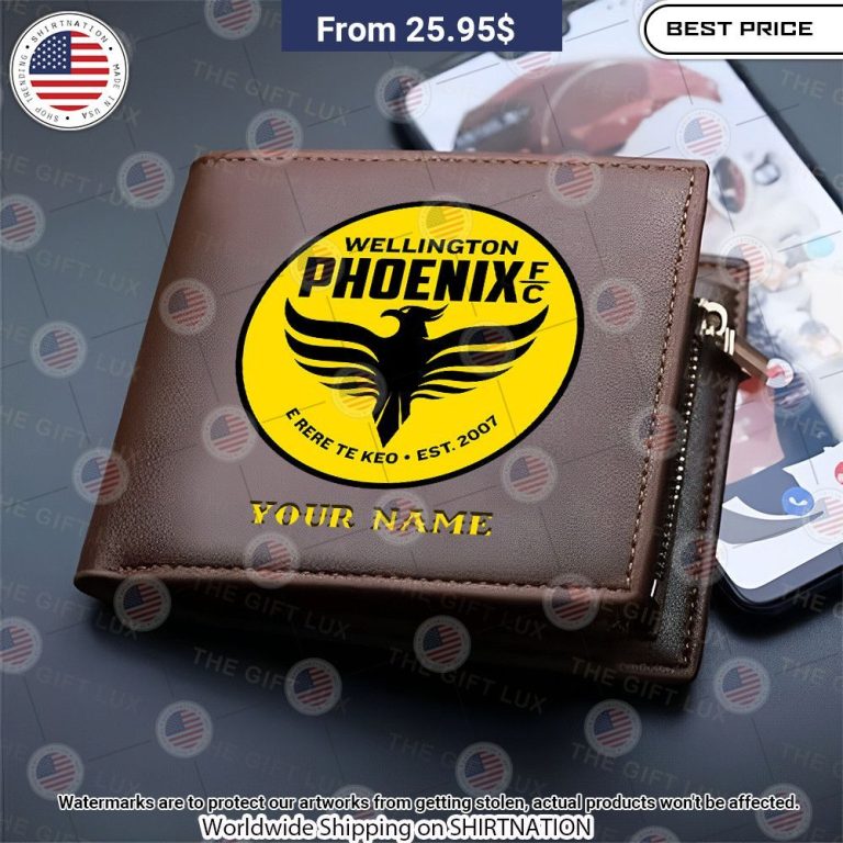 Wellington Phoenix FC Custom Leather Wallet Loving, dare I say?